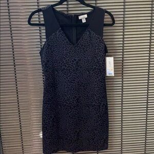 NWT Ambar For Target Bodycon Dress Textured Animal Print Ebony Size Small